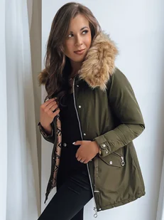 Kurtka damska parka SUENO zielona Dstreet TY3657-XL - Kurtki damskie - miniaturka - grafika 1