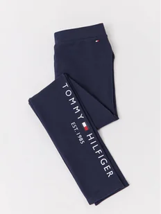 Tommy Hilfiger Legginsy Essential KG0KG06586 Granatowy Slim Fit - Legginsy - miniaturka - grafika 1