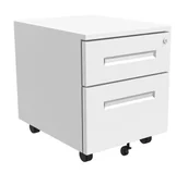 Szafki biurowe - Elior Biały kontenerek biurowy zamykany na klucz H5-S64 - miniaturka - grafika 1