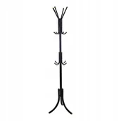 Wieszaki i stojaki - WIESZAK STOJĄCY STOJAK NA UBRANIA METALOWY CZARNY - miniaturka - grafika 1