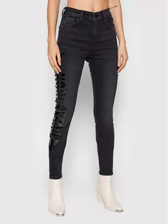 Spodnie damskie - Guess Jeansy Ultimate W1BA94 D4H32 Granatowy Skinny Fit - grafika 1