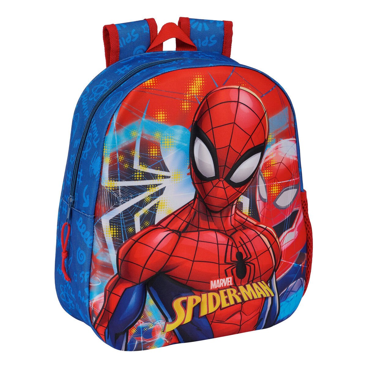 Plecak szkolny 3D Spider-Man czerwony granatowy 27 x 33 x 10 cm