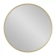 Lustra - Lustro łazienkowe okrągłe 80 cm złota rama - miniaturka - grafika 1