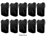 Piłka nożna - Znacznik Piłkarski Reklamowy Koszulka Treningi Czarny ZESTAW 10szt L - miniaturka - grafika 1