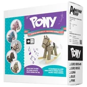 Zabawki na biegunach - Milly Mally KOŃ NA BIEGUNACH PONY 2015 LUNA Z MISIEM #B1 - miniaturka - grafika 1