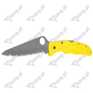 Nóż składany Spyderco Pacific Salt 2 FRN Yellow, Spyder H2 (C91SYL2) - Noże - miniaturka - grafika 2