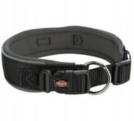 Obroże dla psów - Premium, obro�a, dla psa, czarna/grafitowa, XS�S: 27�35 cm/25 mm, ta�ma parciana, szeroka - miniaturka - grafika 1