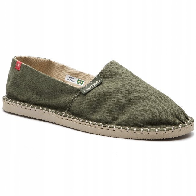 Havaianas Espadryle Khaki na Lato z Logo 37 Żni