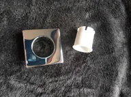 Akcesoria do armatury i ceramiki - Zepehof Przelotka do słuchawki prysznicowej wanny rozeta (kwadratowa) ZEP-10 - miniaturka - grafika 1