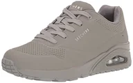 Trampki damskie - Skechers Damskie trampki Uno, Szara siatka Durabuck, 38.5 EU - miniaturka - grafika 1