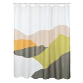 Zasłony prysznicowe - Zasłonka prysznicowa poliestrowa Krajobraz 180x200 cm różnokolorowa Sensea - miniaturka - grafika 1