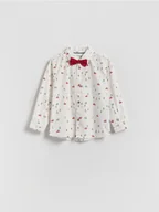 Kombinezony dla dzieci - Reserved - Świąteczna koszula - biały - miniaturka - grafika 1