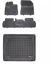 Zestaw dywaniki i mata gumowa do Fiat Doblo od 2022 - 5 osobowy, wersja standard (L1) - Dywaniki samochodowe - miniaturka - grafika 1