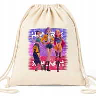 Plecaki worki - Worek Plecak Eko Beżowy HUNTIRX Prezent Na Mikołajki Pod Choinkę Święta - miniaturka - grafika 1