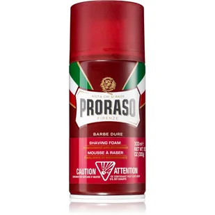 PRORASO Red pianka do golenia o działaniu odżywczym 300 ml - Kosmetyki do golenia - miniaturka - grafika 1