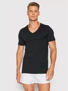Koszulki męskie - Hanro Podkoszulek Superior 3089 Czarny Slim Fit L, M, S, XL, XXL - grafika 1
