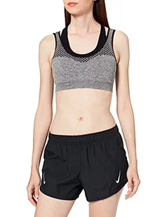 NIKE Damskie szorty W NK DF Tempo Race, czarny/odblaskowy srebro, XL - Spodenki damskie - miniaturka - grafika 1