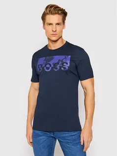Koszulki męskie - Hugo Boss T-Shirt Tyro 3 50465365 Granatowy Regular Fit - grafika 1