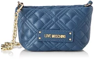 Torebki damskie - Love Moschino Damska torba na ramię Jc4313pp0fla0750, niebieska, rozmiar uniwersalny, niebieski, jeden rozmiar - miniaturka - grafika 1