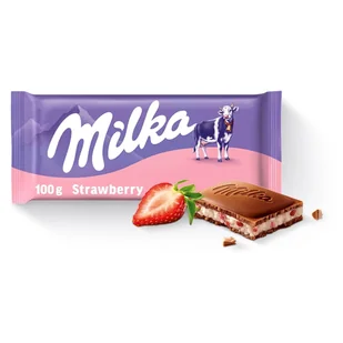 Milka Strawberry Yoghurt 100g - Czekolada - miniaturka - grafika 1