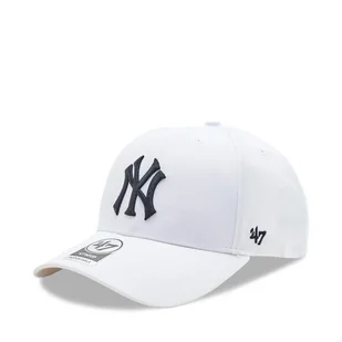Czapka z daszkiem 47 Brand MLB New York Yankees '47 MVP SNAPBACK B-MVPSP17WBP-WHM Biały - Czapki damskie - miniaturka - grafika 1