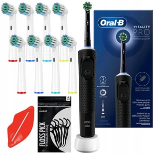 Oral-B Vitality Pro Protect XClean 2szt. Fioletowo-czarny - Szczoteczki elektryczne - miniaturka - grafika 8