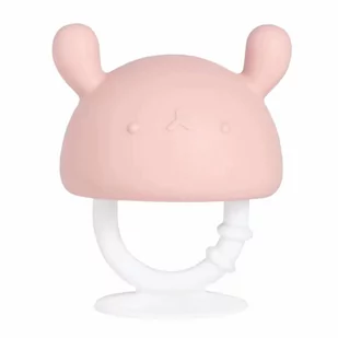 Gryzak logopedyczny - grzybek Teether mashroom zabawka sensoryczna różowa - Gryzaki dla dzieci - miniaturka - grafika 1