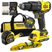 Wiertarko-wkrętarki akumulatorowe - STANLEY FATMAX V20 Zestaw Wiertarko-Wkrętarka Udarowa +2Ah Bity 40El Torba Sfmck101D1S - miniaturka - grafika 1