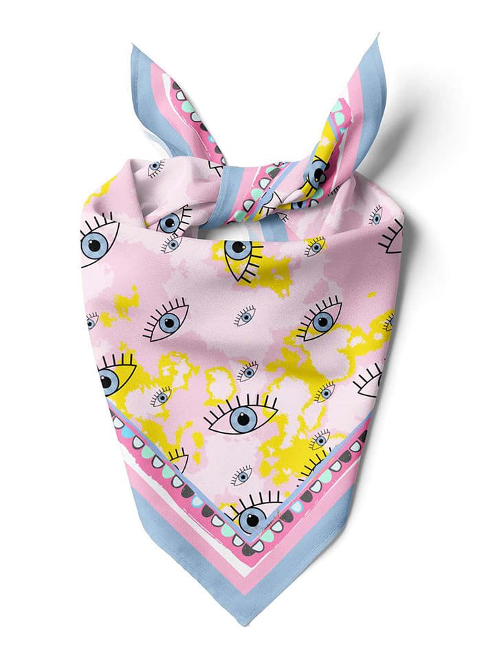 Lucky Bees Chusta w kolorze jasnoróżowym - 55 x 55 cm