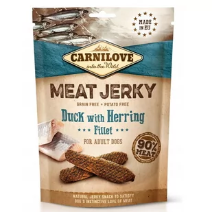 Carnilove Carnilove Dog Jerky Duck & Herring Fillet - kaczka i filet ze śledzia 100g - Przysmaki dla psów - miniaturka - grafika 1