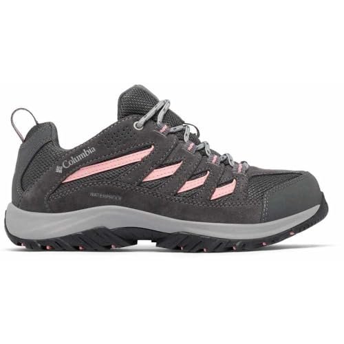 Columbia Crestwood damskie buty trekkingowe i turystyczne, wodoodporne, z niskim stanem, Ciemnoszara róża łososiowa, 38 EU