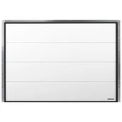 Bramy garażowe - Brama garażowa segmentowa z napędem Nobla Biała 2500x2125 mm Silkl Wiśniowski - miniaturka - grafika 1