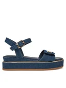 Sandały damskie - Tommy Hilfiger Sandały T3A2-33788-1828 S Granatowy - miniaturka - grafika 1