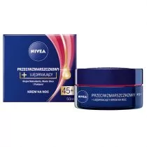 Nivea PRZECIWZMARSZCZKOWY + UJĘDRNIAJĄCY KREM NA NOC 45+ zakupy dla domu i biura! 54445150 - Pozostałe kosmetyki - miniaturka - grafika 2