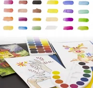 Przybory szkolne - Farby akryloe na bazie miodu 24kolory Premium - miniaturka - grafika 1