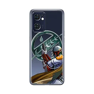 ERT GROUP etui na telefon Oppo RENO 7 5G, case oryginalny i oficjalnie licencjonowany przez Star Wars, wzór Boba Fett 002, optymalnie dopasowane, plecki z TPU częściowo przeźroczyste - Etui i futerały do telefonów - miniaturka - grafika 1