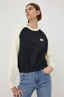 Bluzy damskie - Fila bluza damska kolor czarny gładka - miniaturka - grafika 1