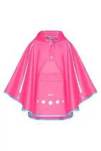 Poncho przeciwdeszczowe składane do torebki różowe - Kurtki i płaszcze dla dziewczynek - miniaturka - grafika 1