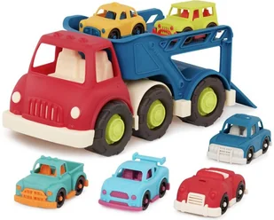 Zabawkowa laweta ciężarówka z 6 autkami Happy Cruisers B.Toys - Chodziki - miniaturka - grafika 1