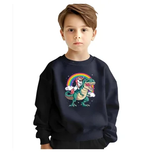 BLUZA DZIECIĘCA JEDNOROŻEC UNICORN DINOZAUR 104 DLA CHŁOPCA DZIEWCZYNKI - Bluzy dla dziewczynek BLUZA DZIECIĘCA JEDNOROŻEC UNICORN DINOZAUR 104 DLA CHŁOPCA DZIEWCZYNKI - Bluzy dla dziewczynek - miniaturka - grafika 1