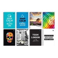 Zeszyty szkolne - Kołozeszyt A5/50 kratka uv INTERDRUK /KOŁOZA550M/ - miniaturka - grafika 1