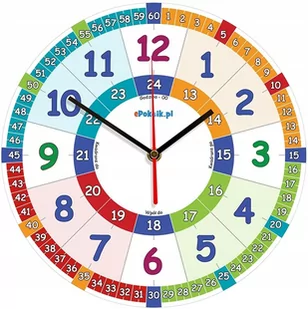 Edukacyjny zegar ścienny dla dzieci MN3 / ePokoik - Zegary - miniaturka - grafika 2