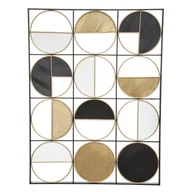 Dekoracje domu - Geometryczna Dekoracja Ścienna Z Metalu, 76 X 101 Cm - miniaturka - grafika 1