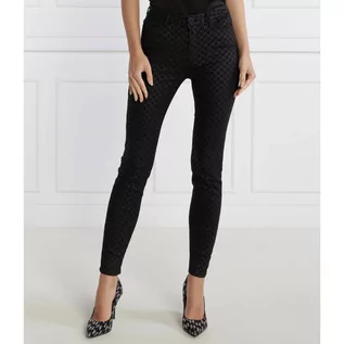 Spodnie damskie - Karl Lagerfeld Jeansy shiny monogram | Skinny fit - grafika 1