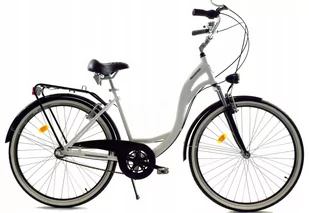 Rower Dallas City Alu 26" 3spd - biały z czarnym - Rowery - miniaturka - grafika 1