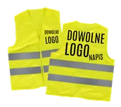 Gadżety na imprezę - KAMIZELKA ODBLASKOWA Z LOGO FIRMY - miniaturka - grafika 1