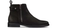 Botki damskie - Botki damskie Clarks Memi Lo czarne nubukowe 40 - miniaturka - grafika 1