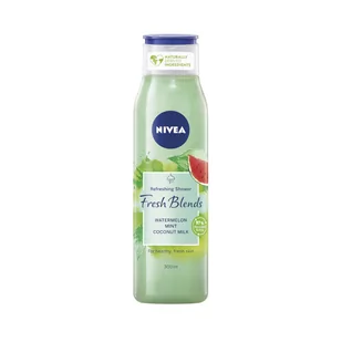 Nivea FRESH BLENDS ŻEL POD PRYSZNIC ARBUZ MIĘTA 300ML - Kosmetyki do kąpieli - miniaturka - grafika 1