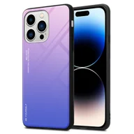 Etui i futerały do telefonów - Pokrowiec Do Apple iPhone 14 PRO MAX Etui w RÓŻOWO - NIEBIESKI TPU Obudowa Case Cover Plecki Ochronny Cadorabo - miniaturka - grafika 1