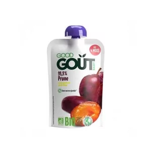 Good Gout GOOD GOUT Mus owocowy bez glutenu Śliwka 120 g - Desery dla dzieci - miniaturka - grafika 1